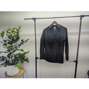 Maxwell Clothiers - Black and white pinstripe dress shirt